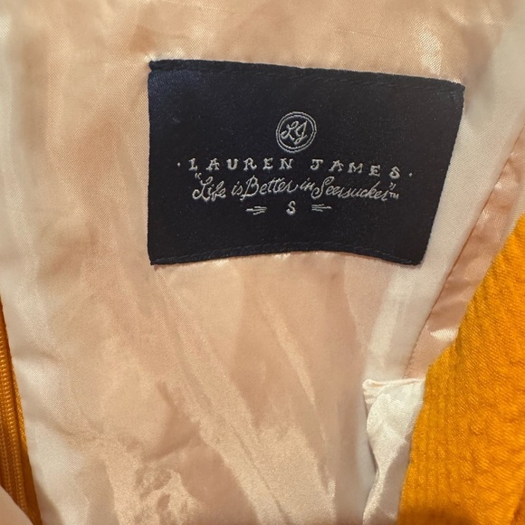 ORANGE Lauren James seersucker Landry Dress - Picture 8 of 8